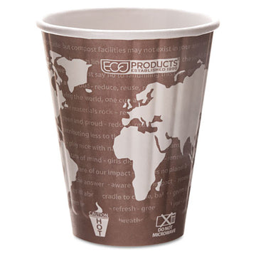 Eco-Products® World Art Renewable And Compostable Insulated Hot Cups, Pla, 12 Oz, 40-packs, 15 Packs-carton freeshipping - TVN Wholesale